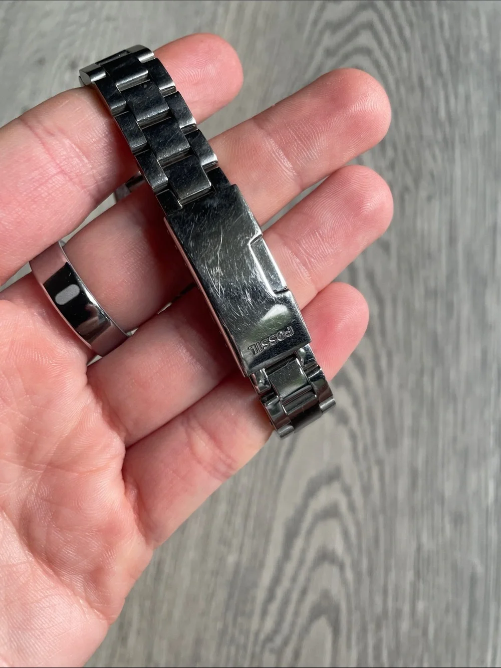Fossil Silver Crystal Bezel Women's Bracelet Watch